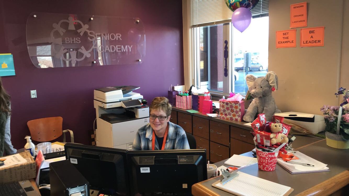 On Rothenberger’s last day, it seemed like every senior stopped by her office to say goodbye, hug her, and present her with gifts of all different shapes and sizes.