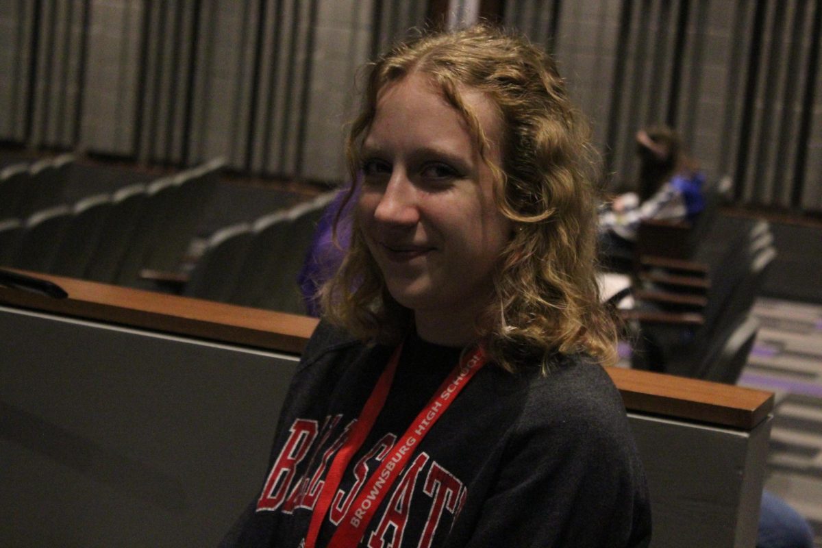 Cailyn Jordan loves to work events for the school auditorium. 