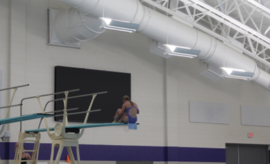 Senior Scout Newman prepares for a dive at swim practice. She plans on going to Purdue for business management. 